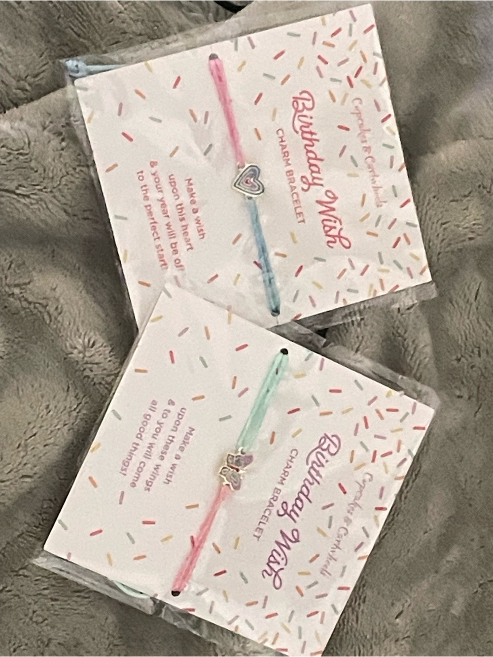 Birthday Wish Pastel Charm Bracelet Duo